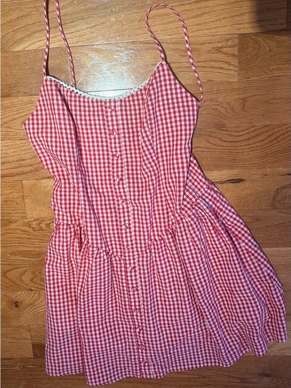 o.p.t Ayva Dress in Red Gingham